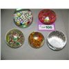 Image 2 : (7) PIECE HAND BLOWN GLASS PAPER WEIGHT LOT