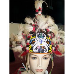 UNIQUE CEREMONIAL HEADRESS, MADE IN INDONESIA, POSSIBLY VINTAGE