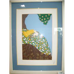 ERTE HAND SIGNED SERIGRAPH "EARTH" FROM THE FOUR ELEMENTS SUITE, LIMITED EDITION #115/175.