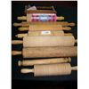 Image 1 : LOT OF (9) ASSORTED VINTAGE & ANTIQUE ROLLING PINS
