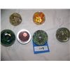 Image 3 : LOT OF (6) COLLECTIBLE ART GLASS PAPER WEIGHTS, including MURRANO & KERRY