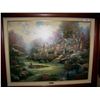 Image 2 : THOMAS KINKADE ORIGINAL EMBELLISHED  SERIGRAPH "BEYOND SPRING GATE" H/S #40