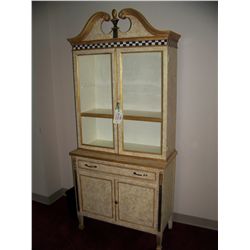 FINE VINTAGE CABINET WITH KEYS. RESTORED