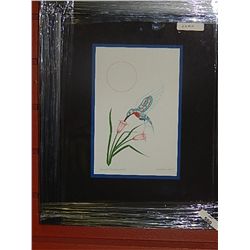 FRAMED PRINT "SERENITY HUMMING BIRD - RICHARD SHORTY - GALLERY $175