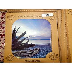 WATER SCENE CERAMIC TILE - NEW