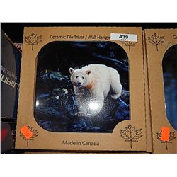 POLAR BEAR CERAMIC TILE - NEW