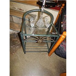 END TABLE - NEW - GLASS AND METAL