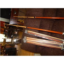 NEW 2PC POOL CUE - 2 PER LOT