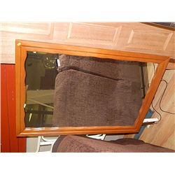 WOOD FRAMED MIRROR