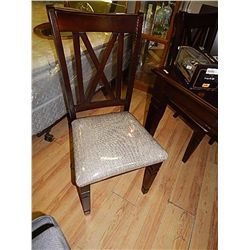 MAHOGANY DINING CHAIR - 6 X BID