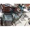 Image 1 : PATIO CHAIRS - 3 TOTAL - GREEN