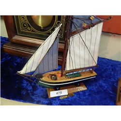 HAND CRAFTED TALL SHIP - 1 PER LOT - CHALUTIER
