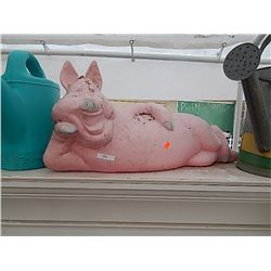 WATERING CANS - 2\PLASTIC PIGGY - YARD DISPLAY