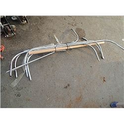 SHOWER PIPING AND CURTAIN ROD FOR CAST IRON TUB