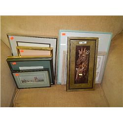 LOT OF ASSORTED FRAMED PICTURES - 8 TOTAL