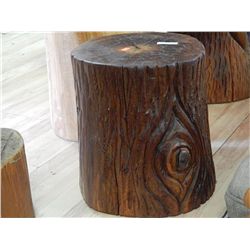 HAND CRAFTED CHAINSAW CARVING FROM OLD GROWTH STUMP - STOOL
