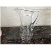 Image 1 : ETCHED GLASS JUG - FLOWERS