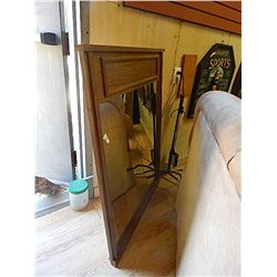 WOOD FRAMED MIRROR