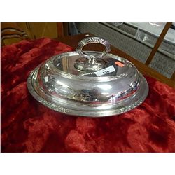 SILVER PLATED COVERED SERVING DISH