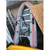Image 1 : **** NISSAN INFLATABLE BOAT - 12' LONG - ALUMINUM HARD BOTTOM - INCLUDES OARS, PUMP & COVER "HOKEY P