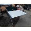 Image 2 : NEW ALUMINUM FOLDING TABLE - GREAT FOR CAMPING - DISPLAY MODEL