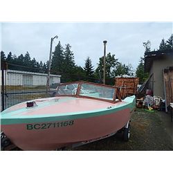 ****S.T.O.A - BOAT - 1957 CLASSIC DESIGN - 13' GLEN ELDORADO - ALL FRAMES AND BATTONS ARE MAHOGANY -