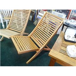 OUTDOOR TEAK FURNITURE - FOLDING CHAIR - LARGE