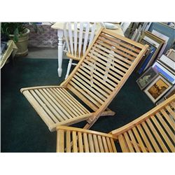 OUTDOOR TEAK FURNITURE - FOLDING CHAIR - LARGE