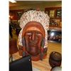 Image 1 : UNIQUE HAND CHAIN SAW CARVED STATUE OUT OF ONE OLD GROWTH CEDAR LOG - NATIVE INDIAN - EXTRA LARGE