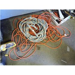 BUNDLE OF ROPE & EXTENTION CORD