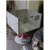 Image 2 : COMMERCIAL METAL STORE DISPLAY BIN ON PEDESTAL - GREY - CAN BE 1 OR 2 COMPARTMENT