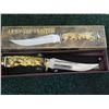 Image 1 : NEW UPSWEEP HUNTER KNIFE - OVERALL 9.5", STAG STYLE HANDLE WITH SHEATH - 210914