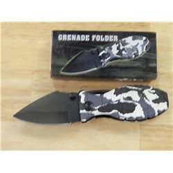 NEW GRENADE STYLE FOLDING KNIFE - 210821CM