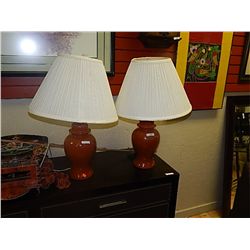 TABLE ACCENT LAMP - BROWN - 2 TOTAL