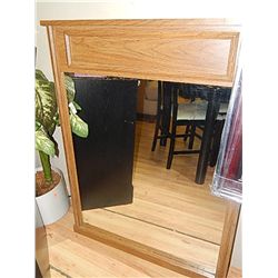 WOOD FRAMED MIRROR