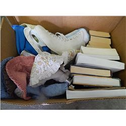 BOX BOOKS, PLACEMATS, SKATES AND OTHER - PLUS A PROGRAM FOR COUPELS - LIGHT YOUR FIRE & SELF & TONY 