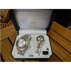 WATCH SET  - MEN'S-LADIES 2PC SET - RETAIL $249.49