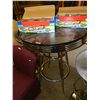 Image 1 : NITE CLUB TABLE - ROUND - CHROME AND BLACK