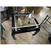 Image 1 : GLASS TOP END TABLE - NEW - TAPE ON FOR SHIPPING