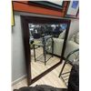 Image 1 : LARGE MAHOGANY FRAMED MIRROR - NEW