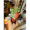 Image 1 : LARGE TERRA COTTA BASE WITH STAND AND GREENERY