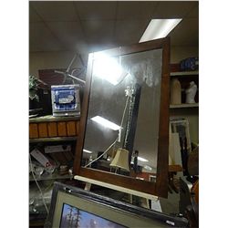 LARGE MAHOGANY FRAMED MIRROR - NEW