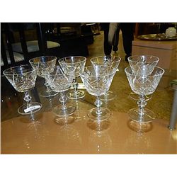 PINWHEEL CRYSTAL GLASSES - 8