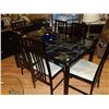 Image 2 : TABLE BLACK LIGHTENING WITH 6 CHAIRS