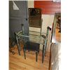 Image 1 : NEW GLASS AND METAL VANITY - WITH MIRROR AND STOOL