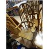 Image 1 : OAK HIGH BACK DINING CHAIR - 4 X BID