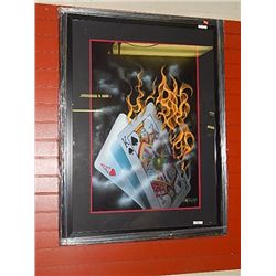 FRAMED PRINT " BURNING BLACKJACK - M GOODARD