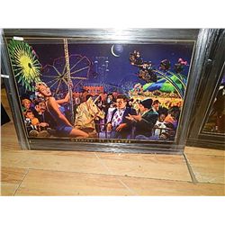 FRAMED PRINT ON BOARD - CARNIVAL OF LEGENDS