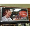 Image 1 : FRAMED PRINT ON BOARD - COCA COLA ADVERTISING