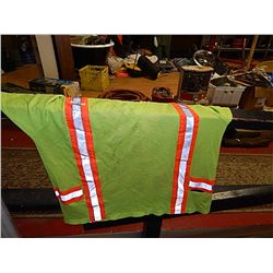 SAFETY REFLECTIVE SHIRT & LEATHER VEST